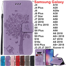samsunggalaxyj4plusleathercase, Tree, Phone Protection Case, Wallet