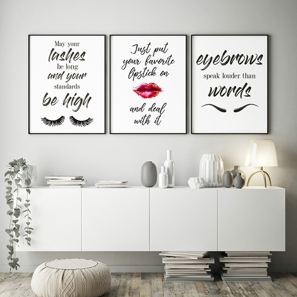 Makeup Art Eyelashes Posters And Prints Lipstick Fashion Pictures Bedroom Decoration On The Wall Modern Home Decor Wish - Lipstick Home Decor Makeup Art Eyelashes Posters And Prints Lipstick Fashion Pictures Bedroom Decoration On The Wall Modern Home Decor Wish - Lipstick Home Decor