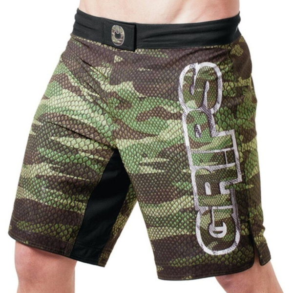 MMA Camouflage Fitness Ferocious Grips Geometric Boxing Shorts Tiger Muay  Thai Mma Shorts Boxing Clothing Fight Shorts Sanda
