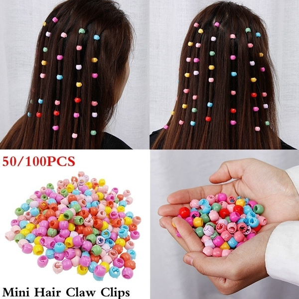 100PCS Hair Claw Clips For Women Girls Cute Candy Hairpins Color Accessorie E0F5