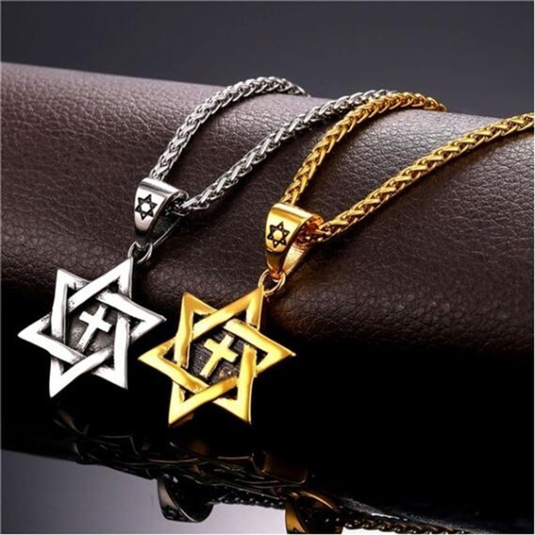 David Pendant Cross Necklace 