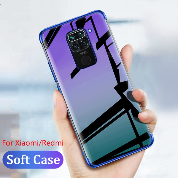 Capa de chapeamento para Xiaomi Redmi Note 9S 8 Pro 10X K30 8A Mi 10 Pro  Note10 A3 Capa de silicone transparente de TPU para Xiaomi Mi A2 6X A3 9SE  8lite