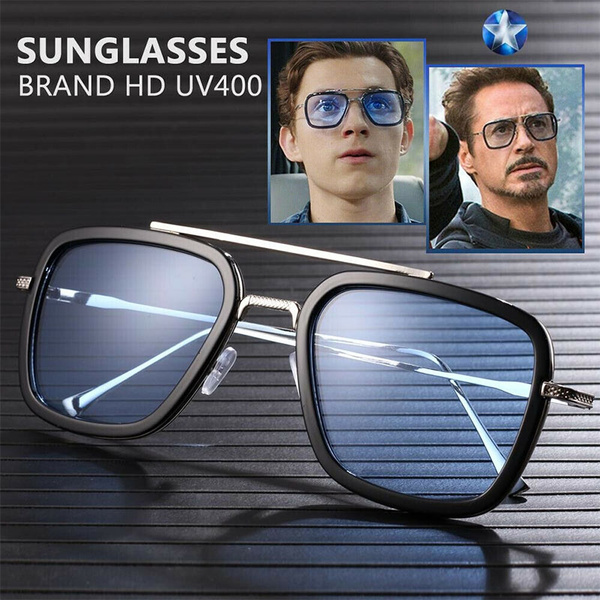 Sunglasses for Men Women F_Gotal Polarized Square Aviator Sunglasses Retro Style Metal Frame for Cycling Driving 