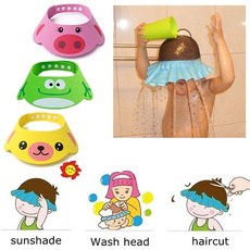 Kids Bath Visor Hat Adjustable Baby Shower Cap Protect Shampoo Hair Wash Shield for Children Infant