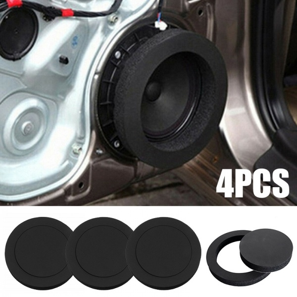 Buy BAQI 4pcs Universal 6.5inch Foam Ring Insulation Ring Soundproof Cotton  Pad Car Door Speaker Bass Enhancer System Kit Online at desertcartINDIA