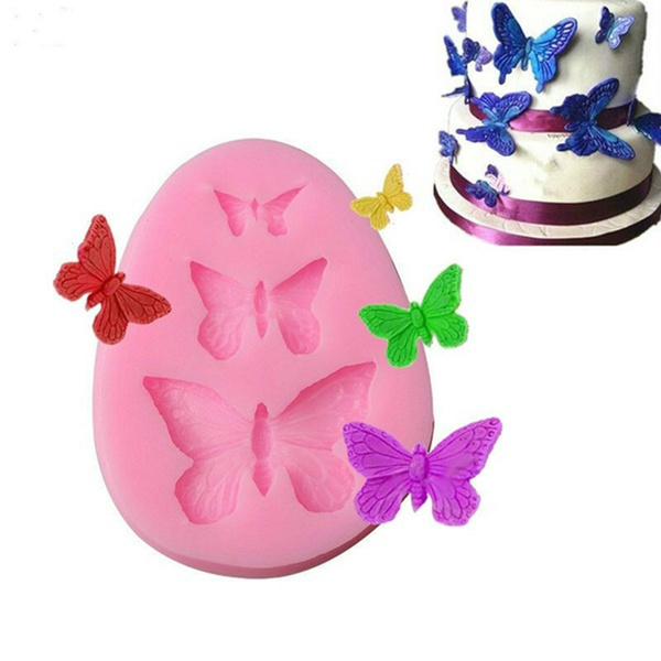 Butterfly Silicone Molds Fondant Mold Cake Decorating Tools 1Pcs 