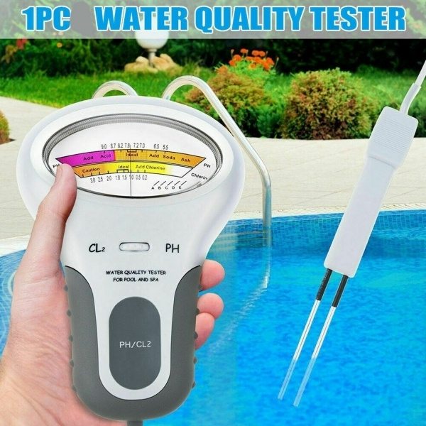 Water Quality PH/CL2 Chlorine Tester Level Meters For Swimming Pool Spa Tubs 