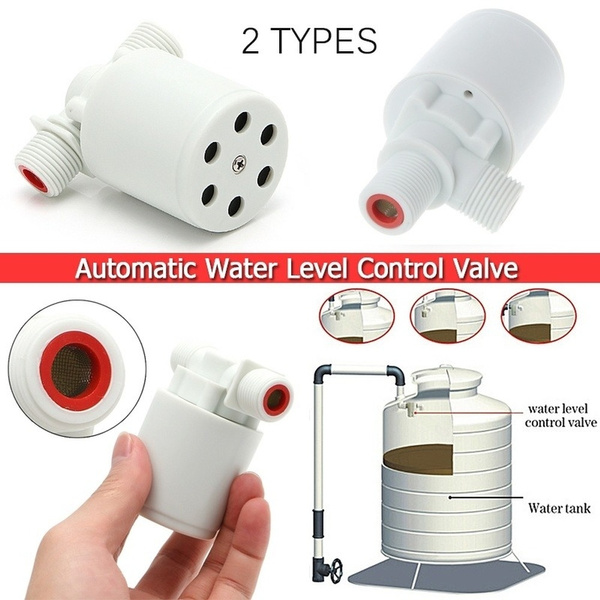 1X Automatic Water Level Control White Valve Tower Tank Floating Ball Valve #BZ3 