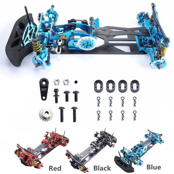 1/10 G4 Carbon Fiber RC Drift Chassis Racing Car Frame Kit Alloy Metal Car  Body RC Part Accessories