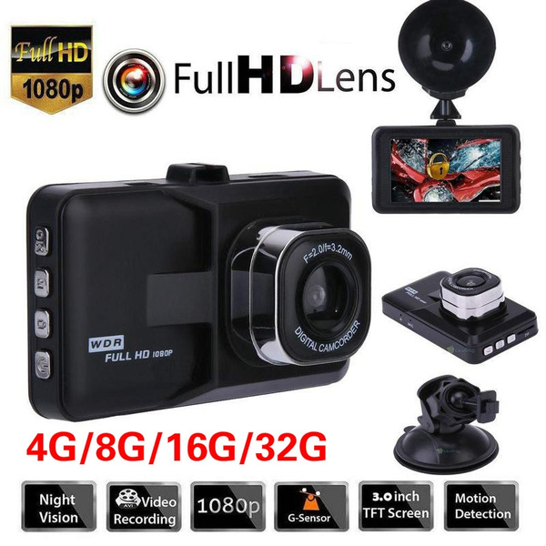 3 Inch Full HD 1080P Car Driving Recorder Vehicle Camera DVR EDR