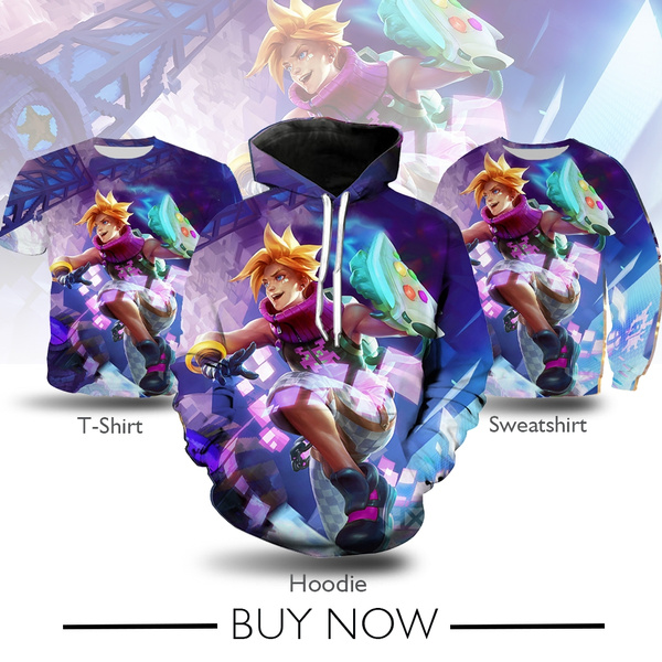 Game League Of Legends Lol Rework Arcade Ezreal Splash Art Skin Men Women 3d Print Hoodie Sweatshirt T Shirt Tops Wish