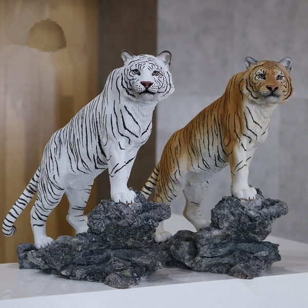 Garden Décor Creative Human Made Tiger Head Wall Ornament Decorate Statues
