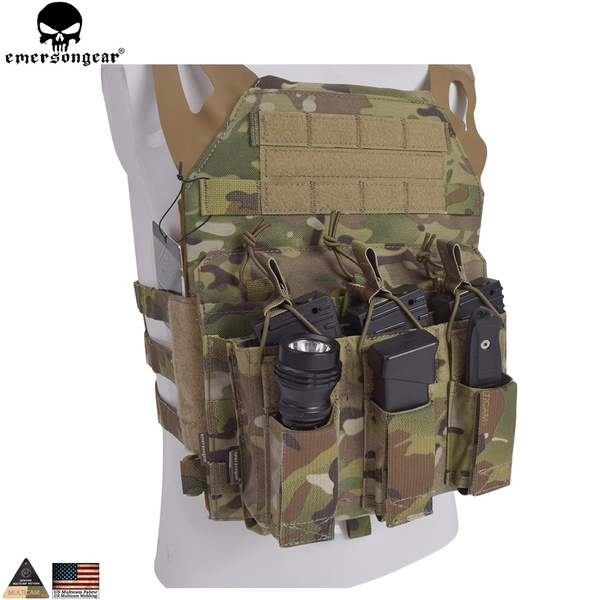 IDOGEAR Tactical 5.56 .223 Magazine Pouch MOLLE Modular Triple Open Top Military 