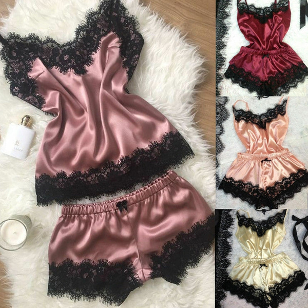 silk baby doll pajamas