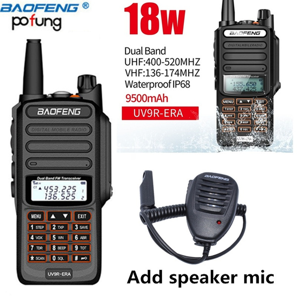 BAOFENG UV-9R PLUS VHF UHF DUAL BAND WALKIE TALKIE 18W HAM TWO-WAY