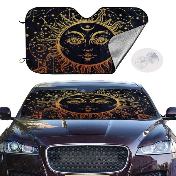 RuPaul Queen Small Front Windscreen Sunshade for Cars Protects Your Vehicle from The Heat of Uv Rays. Foldable