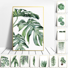 tropicalleave, Home & Kitchen, Plants, Wall Art