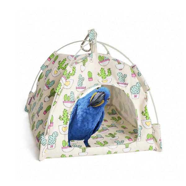 STONCEL Parrot Bird Hammock Hanging Cave Cage Plush Snuggle Happy Hut Tent Bed Bunk Parrot Toy