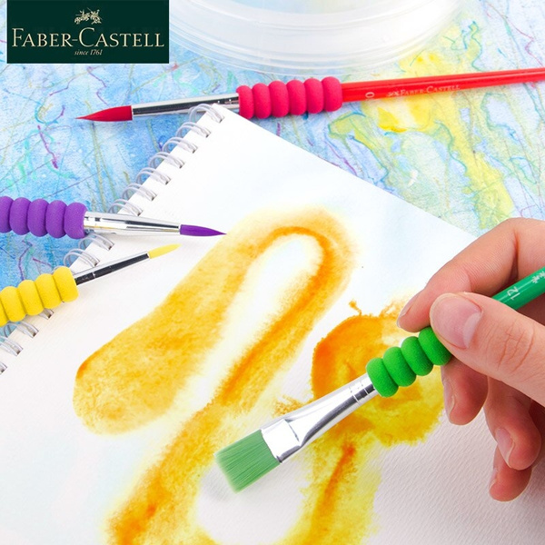 Faber Castell Watercolor Brush Pen Portable Paint Water Color Set Soft Nylon Nib Art Supplies 4pcs Wish - Faber Castell Watercolor Paint Set With Brush