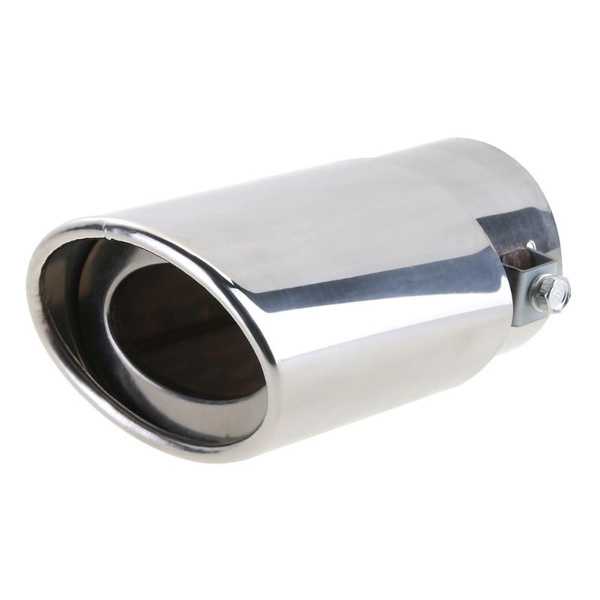 Universal Stainless Steel Car Tail Rear Chrome Round Exhaust Pipe