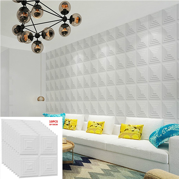 Wallpaper Self Adhesive 3d Stereo Wall, Ceiling Tile Adhesive