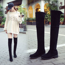 autumnwinter, Fashion, Suede, long boots