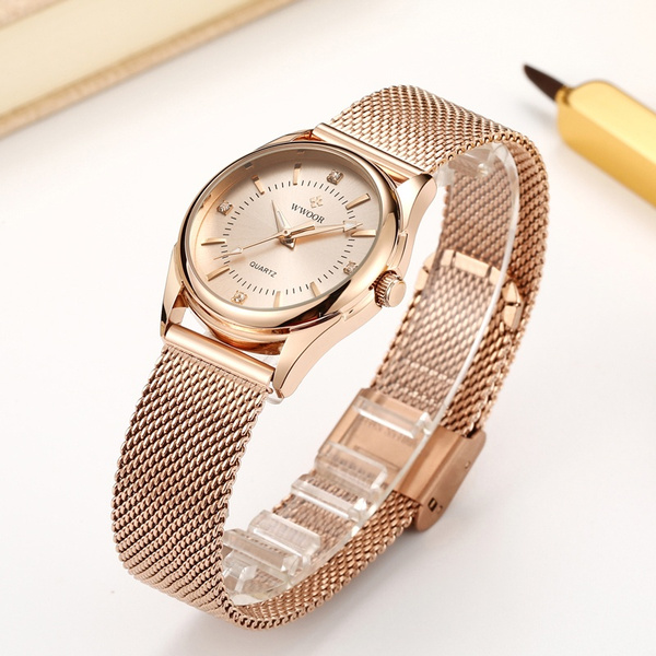 WWOOR Relojes de vestir de mujer Reloj de pulsera de cuarzo de