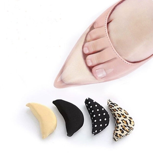 Cheap Women High Heel Half Forefoot Insert Toe Plug Cushion Pain Relief  Protector Shoes Toe Front Filler