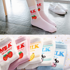 milksock, Cotton Socks, cute, korean style