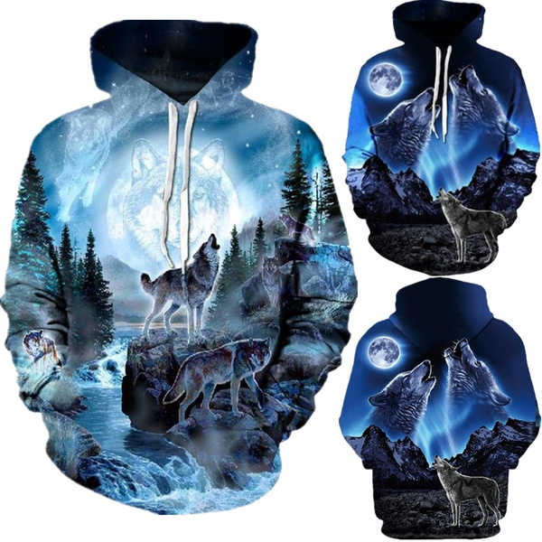 Wolf jacket with online hood