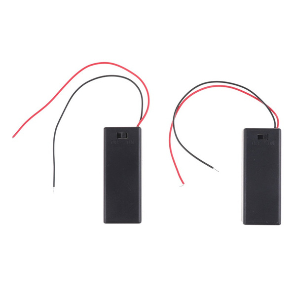New 2AAA Battery 3V Holder Box Case with ON//OFF Switch Black Battery Cover