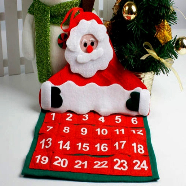 Christmas Red Creative Santa Claus Calendar Christmas Decoration Wish Christmas Red Creative Santa Claus Calendar Christmas Decoration Wish