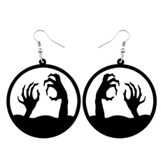 zombiehandearring, Halloween, halloweenhollowearring, Zombies