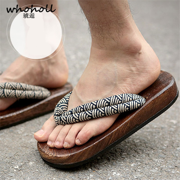 WHOHOLL Geta Clog Men Women Anime Cosplay Traditional Japanese Style Geta  Wooden Sandals Clogs COS Costumes Flip-flops Slides | Wish