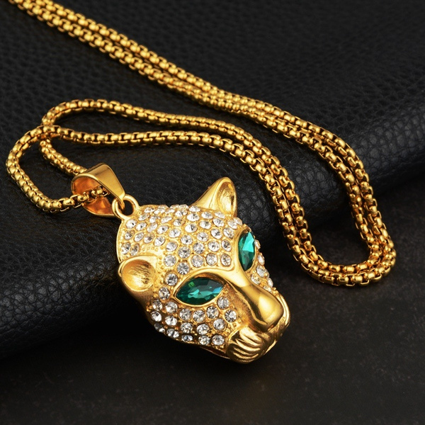 diamond jaguar pendant