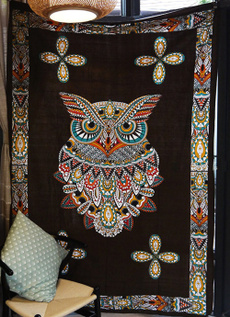 Owl, Decor, owltapestry, Wall Art