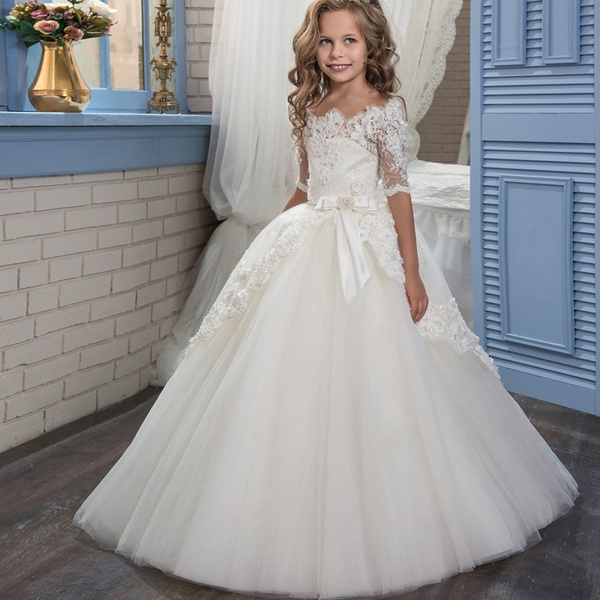 First communion shop dress with train