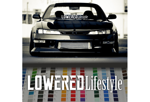 Windscreen Decal Lowered Lifestyle Large Sticker Race JDM Euro 17 Colours 900mm 