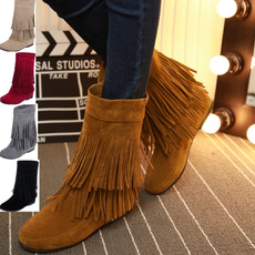 ankle boots, Tassels, Fashion, Spring/Autumn