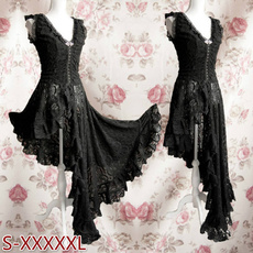 Goth, Plus Size, Lace, Halloween Costume