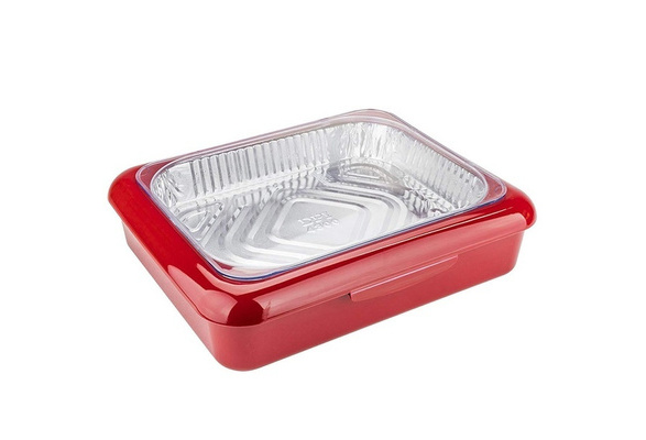 HXAZGSJA 2 in 1 Healthy Tin Foil Pan Casserole Carrier Container