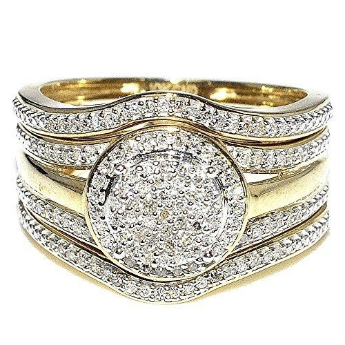 womens yellow gold diamond wedding rings