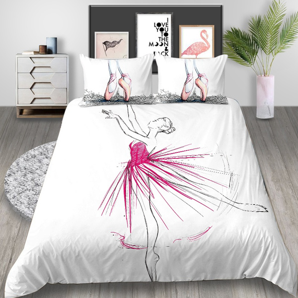 ballet duvet cover and pillowcase set