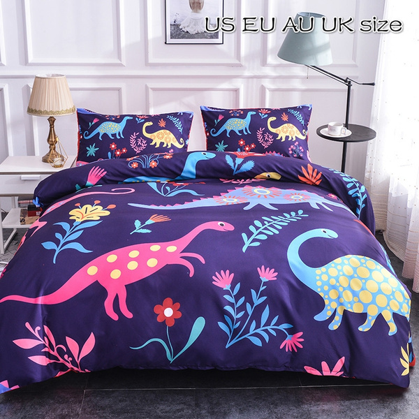 Details about   3D Blue Dinosaur ZHUB1405 Bed Pillowcases Quilt Duvet Cover Queen King Zoe 