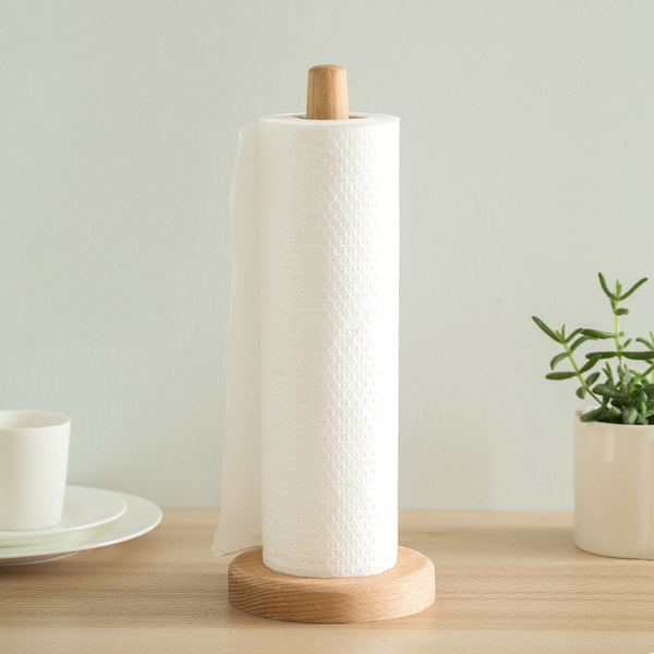 Kitchen tissue holder online wooden