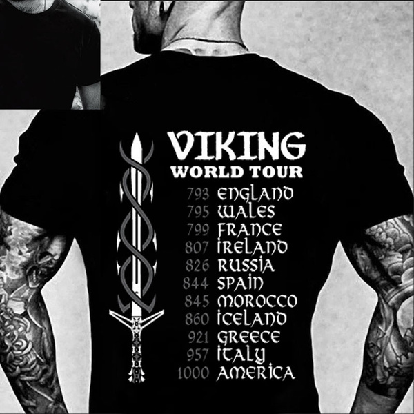 Viking world shop tour t shirt