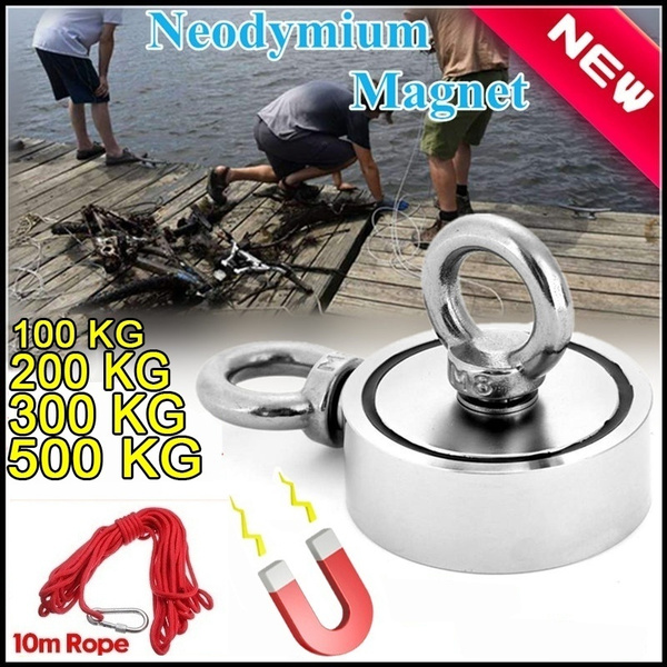 Double Sided Magnet Neodymium Fishing, Magnet Fishing 500 Kg