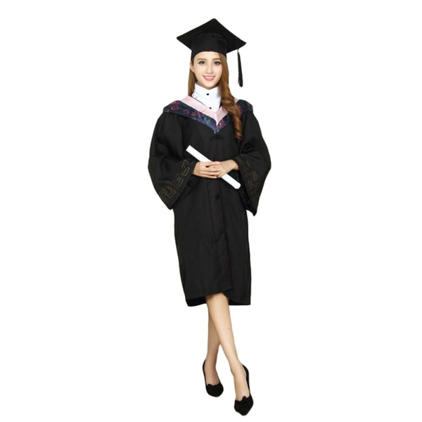 Deluxe Black Bachelors Cap, Gown, Tassel & Hood Package – Academic Hoods