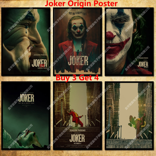 1 Pcs 42 Kind Dc Joker Origin Movie Poster Kraft Photo Paper Wallpaper Decoration 42 X 29 7cm 11 6 16 5 Inch Wish