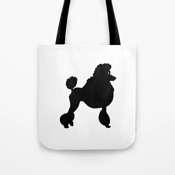 poodle tote bag